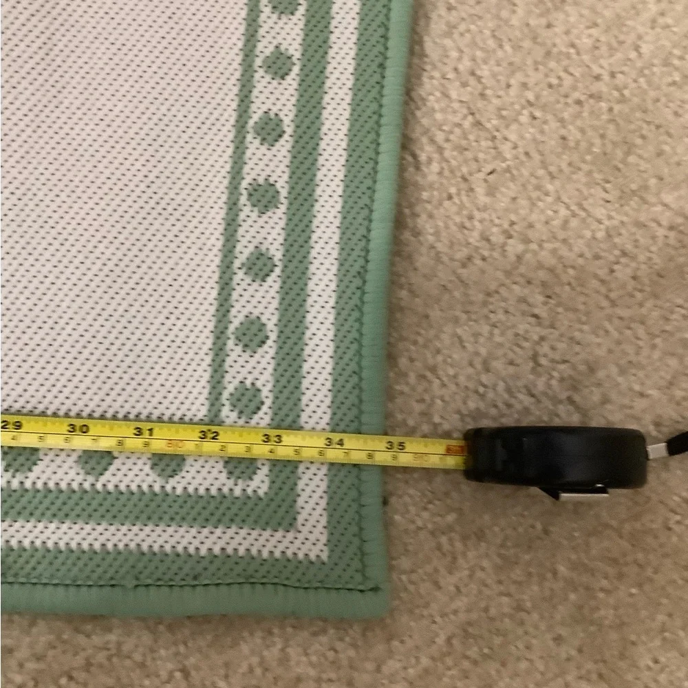 Green and Brown Bless This Nest Accent Rug